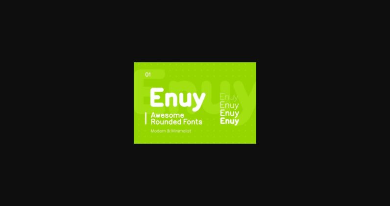 Enuy Font Poster 1