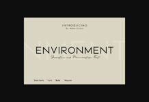 Environment Font Poster 1
