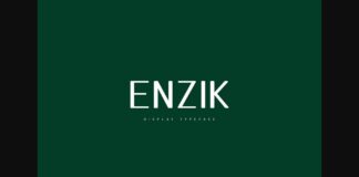 Enzik Font Poster 1