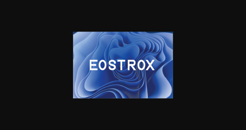Eostrox Font Poster 3