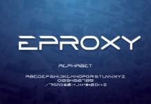 Eproxy Font Poster 1