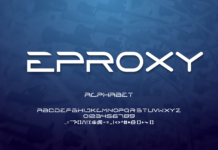 Eproxy Font Eproxy Font Poster 1