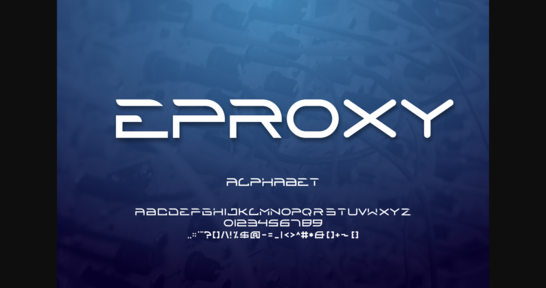 Eproxy Font Poster 1