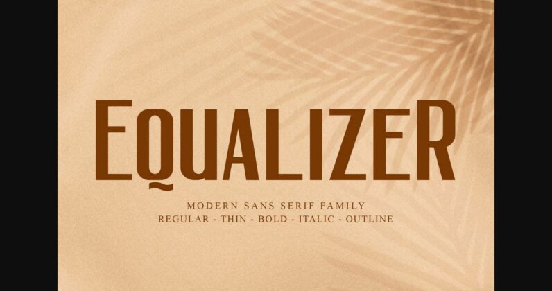 Equalizer Font Poster 3