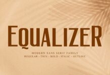 Equalizer Font Poster 1