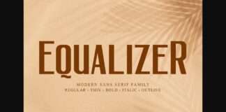 Equalizer Font Poster 1