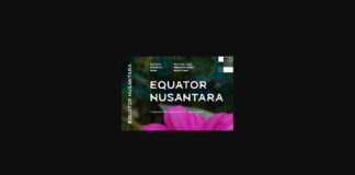 Equator Nusantara Font Poster 1