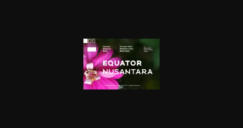 Equator Nusantara Font Poster 4