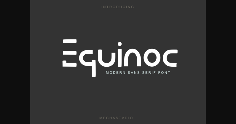 Equinoc Font Poster 3