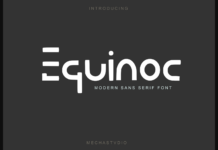 Equinoc Font Poster 1