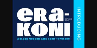 Erakoni Font Poster 1