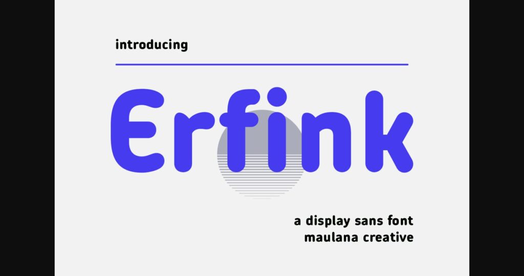 Erfink Font Poster 3