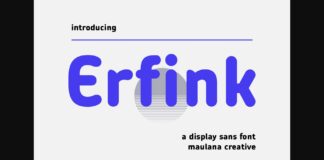 Erfink Font Poster 1