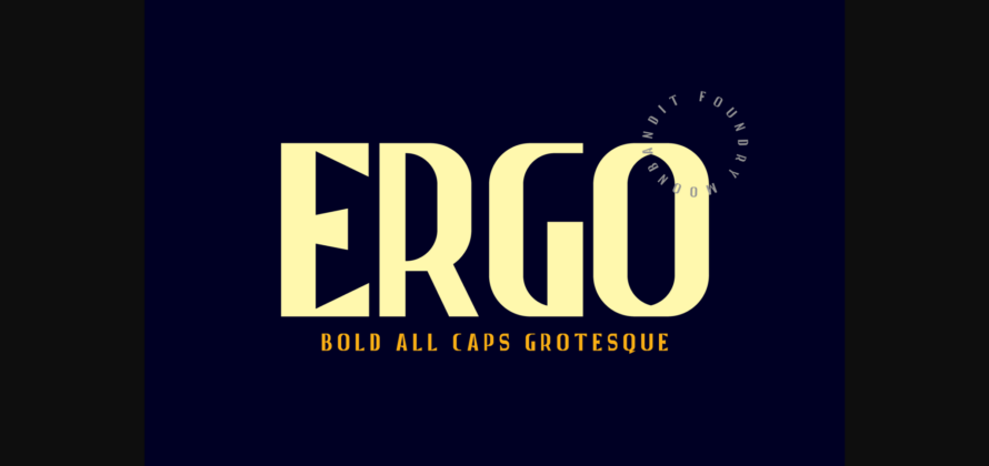 Ergo Font Poster 1