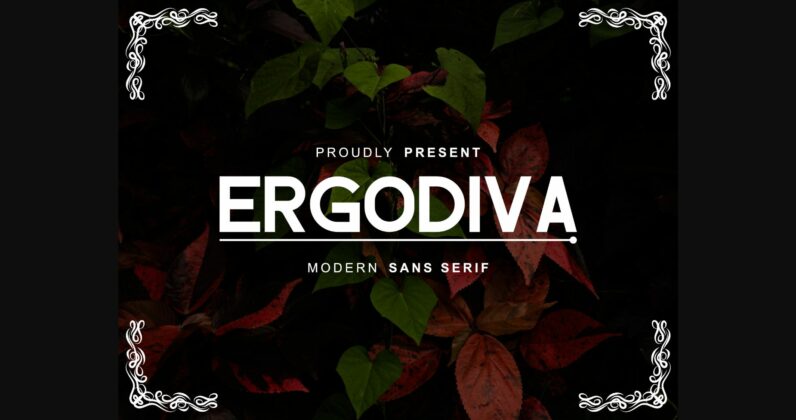 Ergodiva Font Poster 1