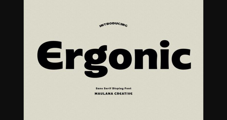 Ergonic Font Poster 3