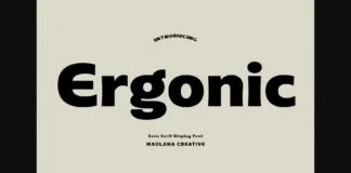Ergonic Font Poster 1