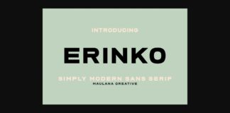 Erinko Font Poster 1