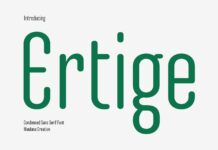 Ertige Font Poster 1