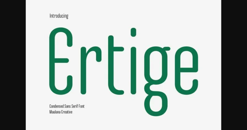 Ertige Font Poster 1