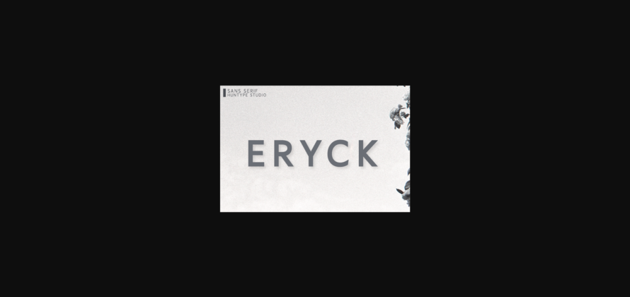 Eryck Font Poster 3