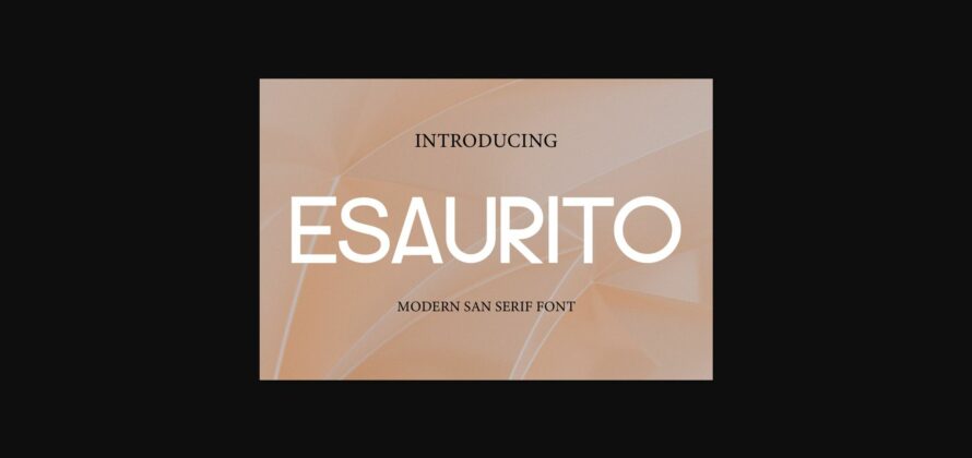 Esaurito Font Poster 3