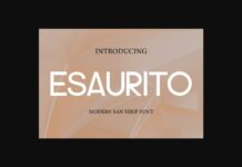 Esaurito Font Poster 1