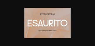 Esaurito Font Poster 1