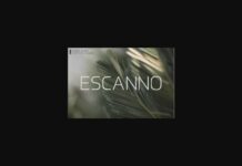 Escanno Font Poster 1