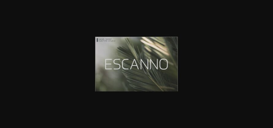 Escanno Font Poster 1