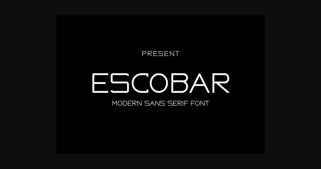 Escobar Font Poster 3