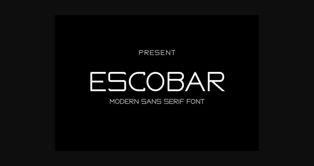 Escobar Font Poster 1