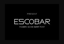 Escobar Font Poster 1