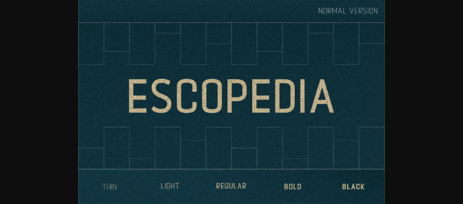 Escopedia Font Poster 3