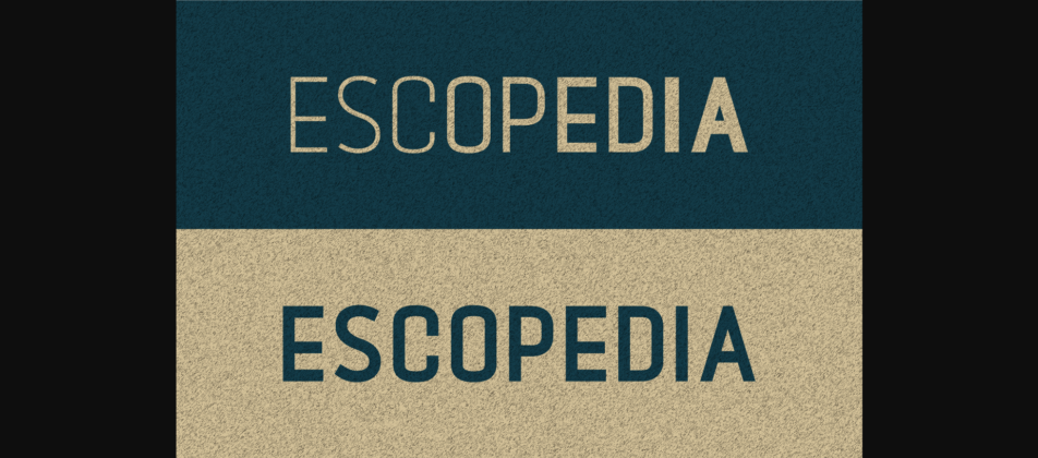 Escopedia Font Poster 2