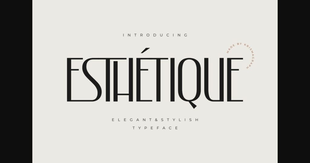 Eshetique Font Poster 3