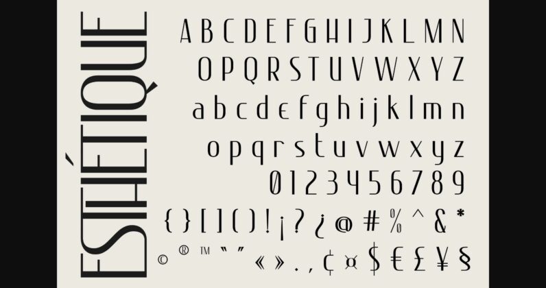 Eshetique Font Poster 9