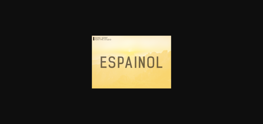 Espainol Font Poster 3