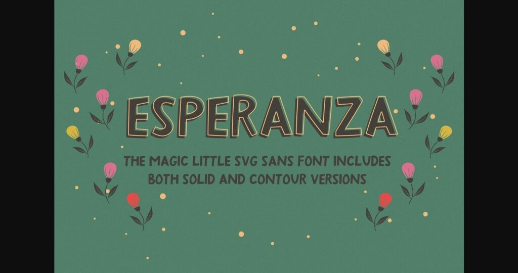 Esperanza Font Poster 1