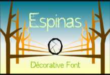 Espinas Font Poster 1