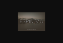 Espinoza Font Poster 1