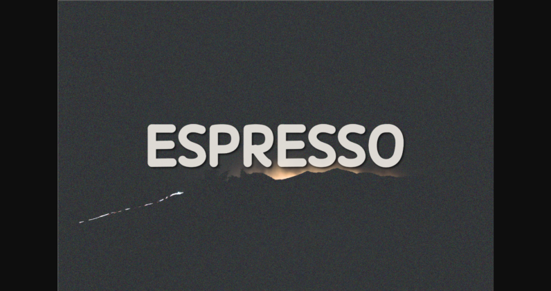 Espresso Font Poster 3