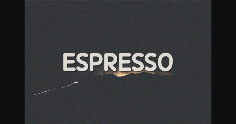 Espresso Font Poster 1