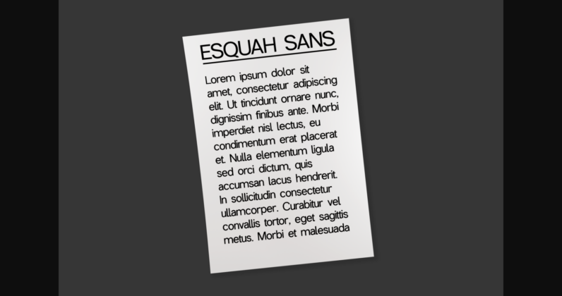 Esquah Font Poster 4