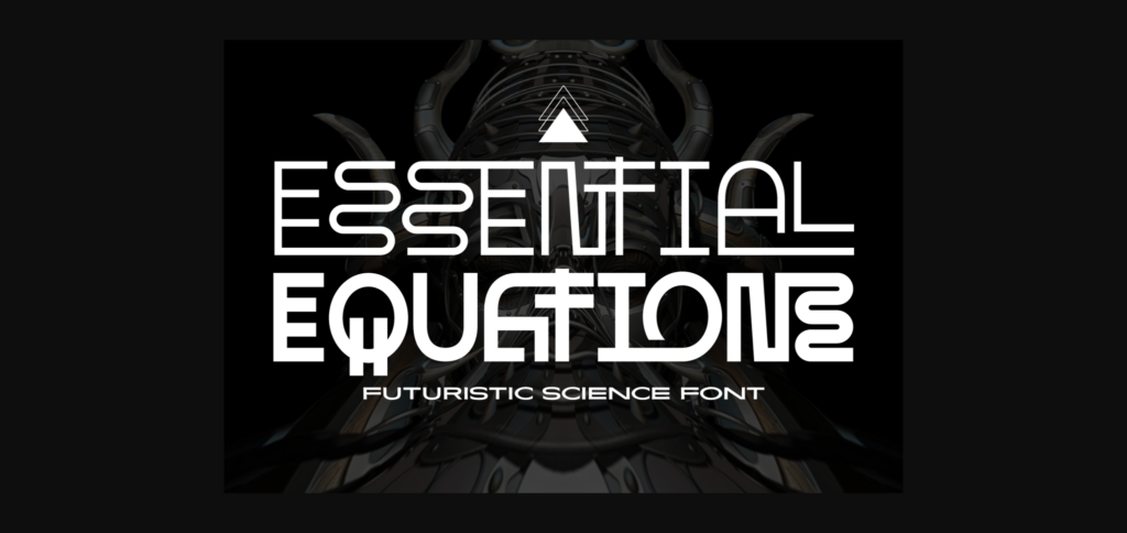 Essential Equations Font Poster 3