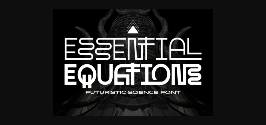 Essential Equations Font Poster 3