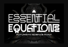 Essential Equations Font Poster 1