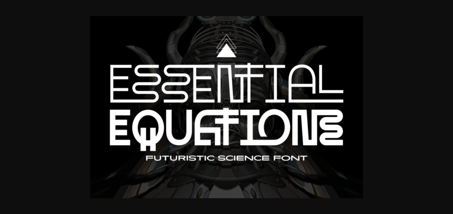 Essential Equations Font Poster 1