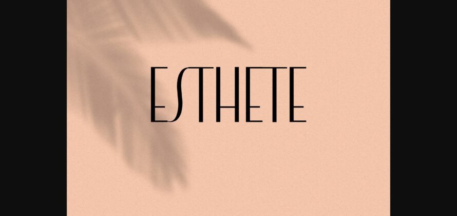 Esthete Font Poster 3