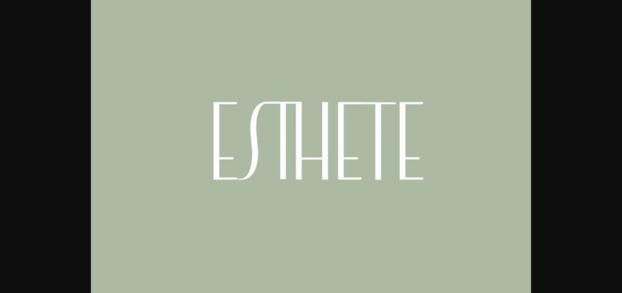 Esthete Font Poster 6